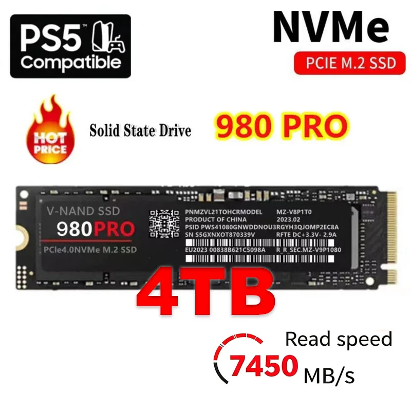 Samsung Ssd 980 Pro - SSD Interno de Alta Velocidade 980