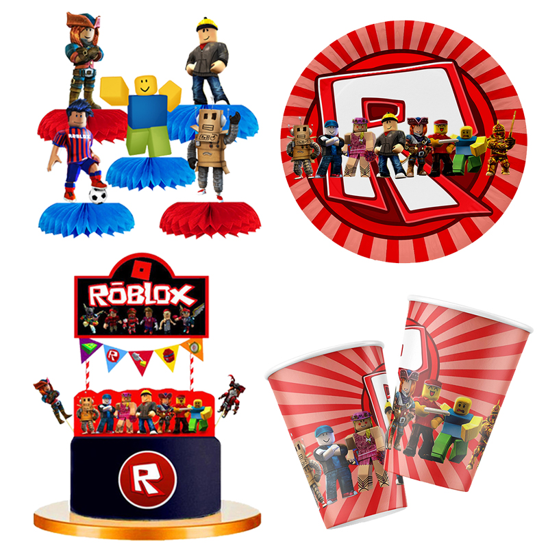 Gaming Accessories Roblox - Roblox Theme Birthday Party Decoration for