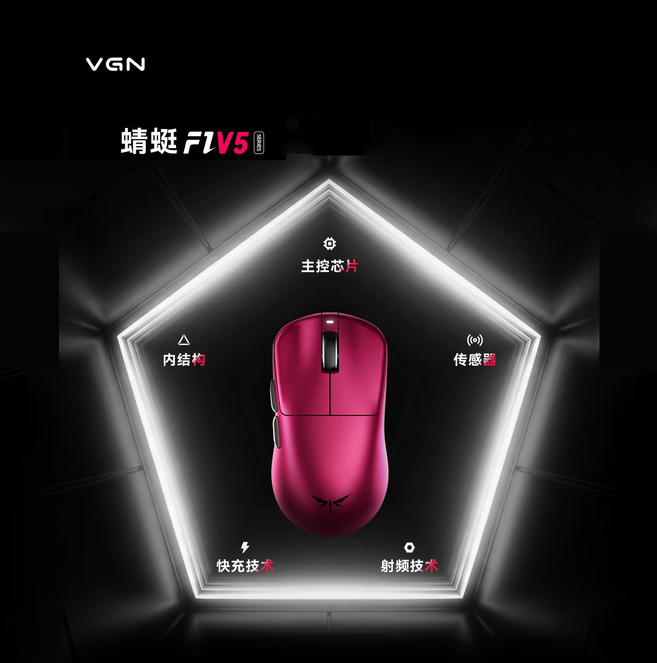 Keyboard Switch Tester - Mouse Gamer Sem Fio VGN Dragonfly