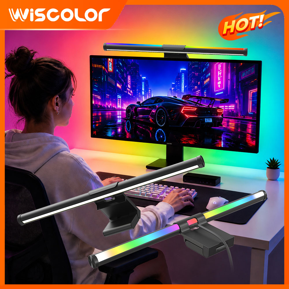 Gaming Accessories Lights - Barra de Luz Wi-Fi para Monitor,
