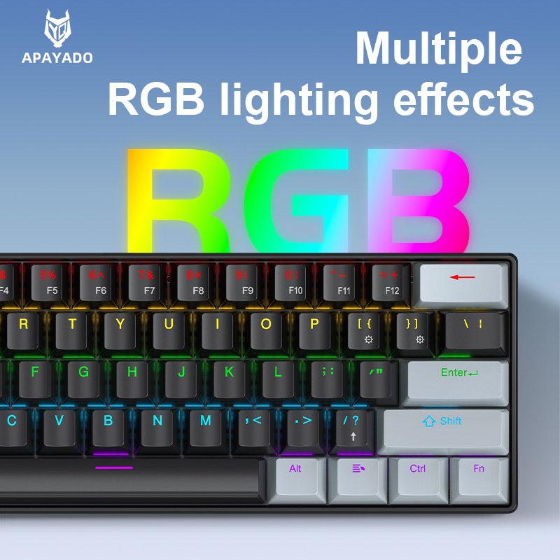APAYADO K61 Mini teclado mecân - Gaming Accessories Combo avaliação e preço
