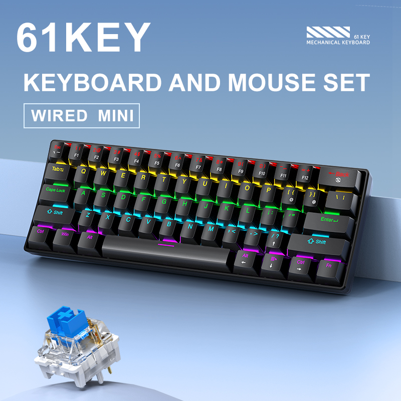APAYADO K61 Mini teclado mecân - Gaming Accessories Combo avaliação e preço