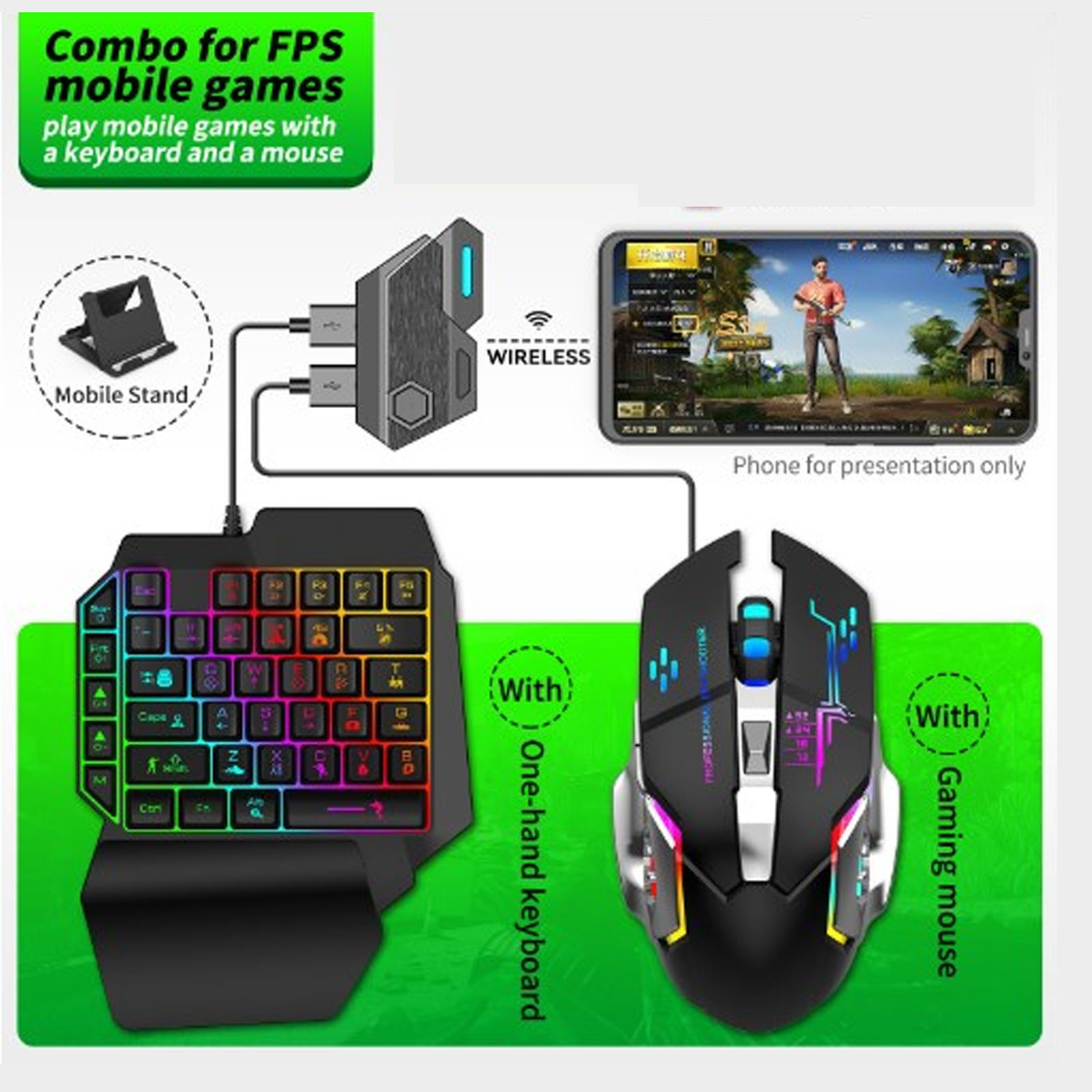 Conjunto de Conversor de Tecla - Gaming Accessories Combo avaliação e preço