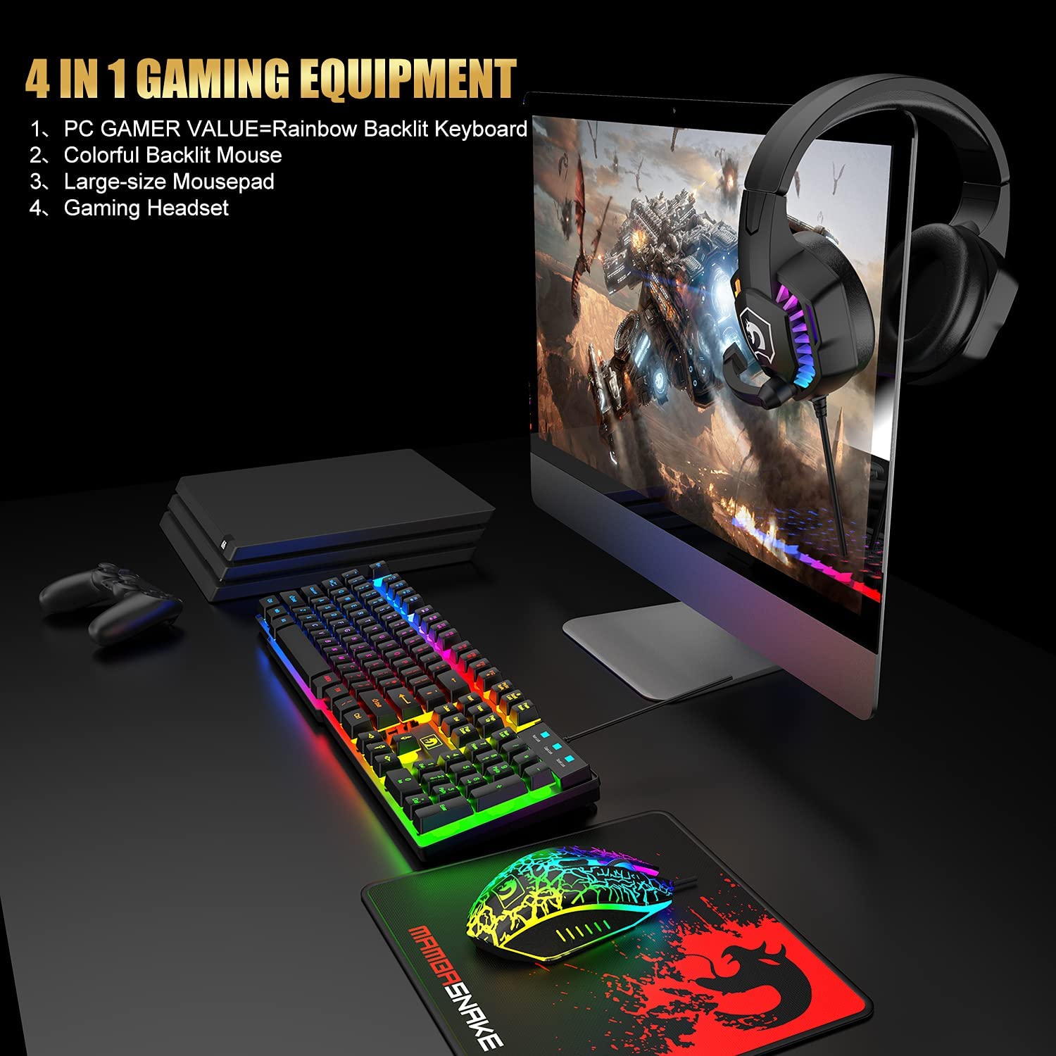 MAMBASNAKE X ZIYOULANG T11 Lay - Gaming Accessories Combo avaliação e preço