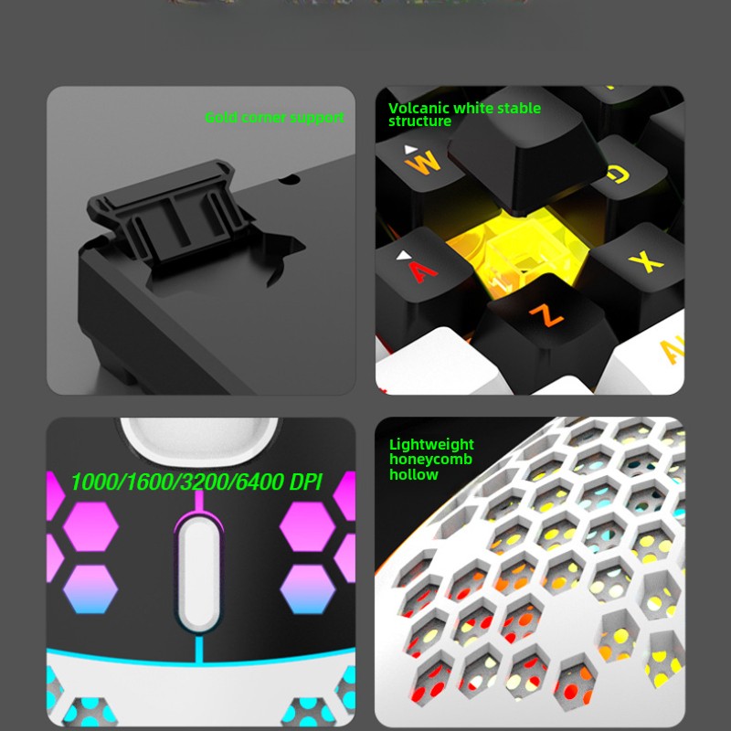 Conjuntos de Teclado e Mouse 6 - Gaming Accessories Combo avaliação e preço